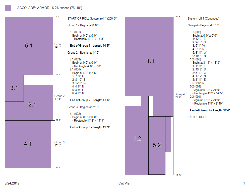 Cut Plan – Measure Flooring